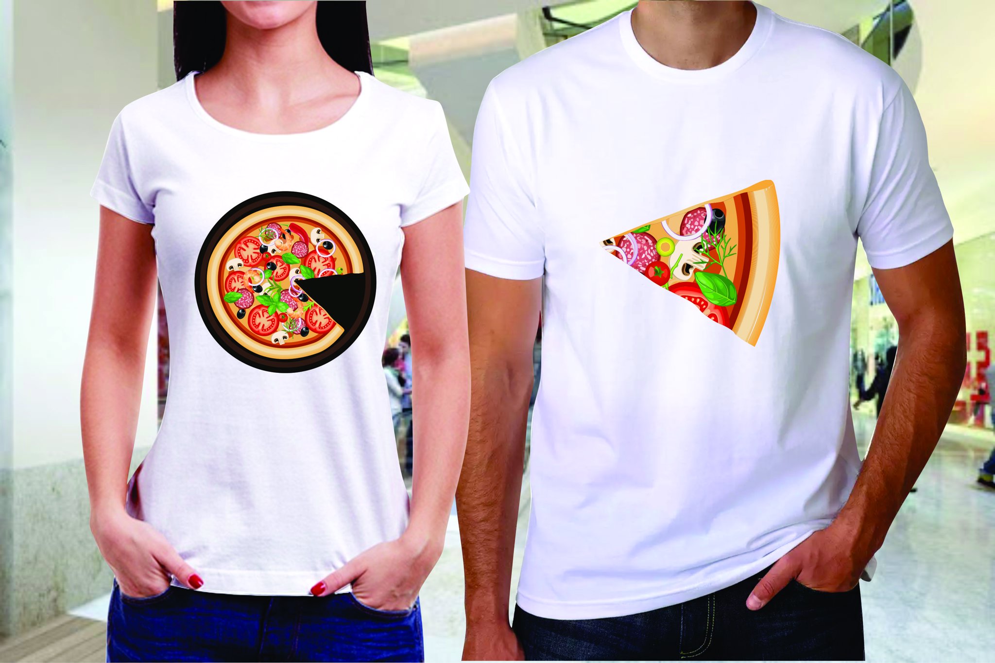 Imagem de  Camiseta casal - PIZZA