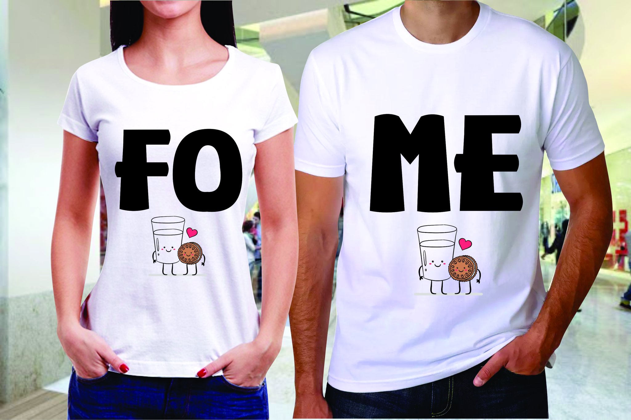 Imagem de Camiseta casal - FOME